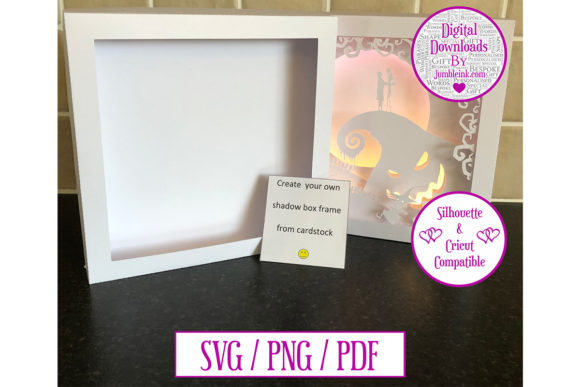 Download Scalable Card Shadow Box Frame Template
