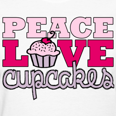 Peace Love & Cupcakes. Lola wants a Peace themed birthday party this year.