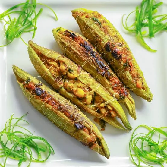 lentil-filled bitter gourd