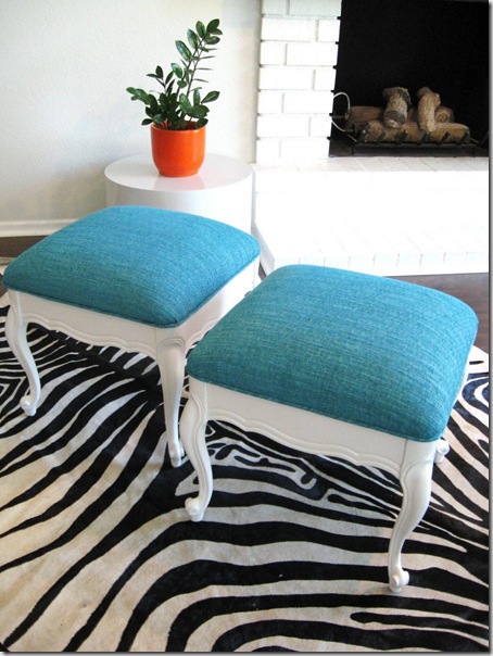 stools turquoise