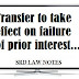 Transfer to take effect on failure of prior interest