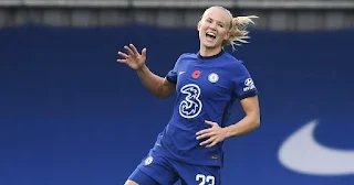 Chelsea's  Pernille Harder named best female footballer in the world for 2020