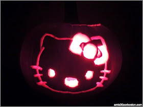 Calabazas Decoradas para Halloween: Hello Kitty 