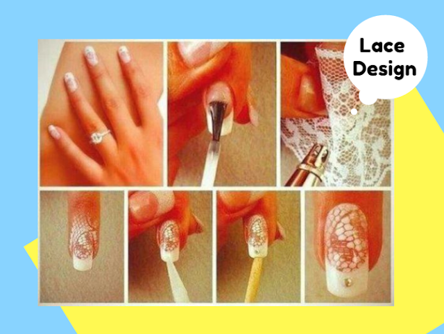 Lace sticker nail art designs tips and tutorial at home