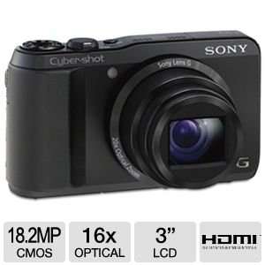 Sony Cyber-shot DSC-HX20V 18.2 MP Exmor R CMOS Digital Camera with 20x Optical Zoom and 3.0-inch LCD (Black) (2012 Model)