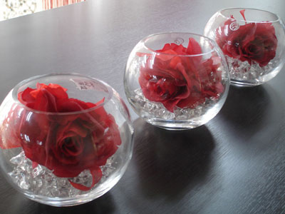 Crystal wedding centerpieces