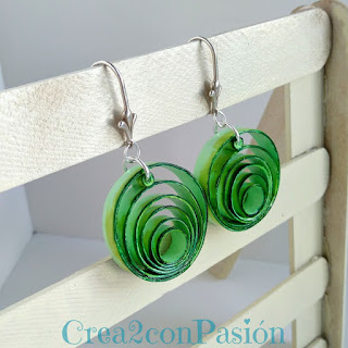 Tutorial-quilling-bisutería-pendientes-de-formas-geométricas-verde-Crea2-con-Pasión