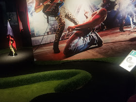 Minigolf at O'Learys sports bar in Norrtull, Stockholm by PJ Goedhals May 2019