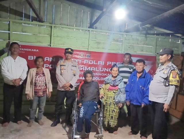 Jelang HUT Polri Ke-77, Polres Simalungun Bagikan Sembako Kepada Masyarakat Membutuhkan