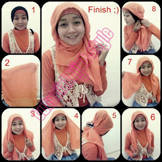 Tutorial Hijab Paris Dian Pelangi dan Segi Empat