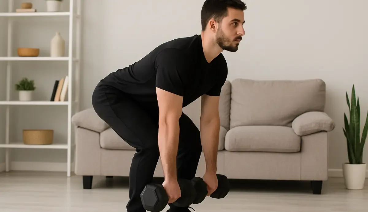 Build strength and burn fat at home with this simple full-body dumbbell workout routine—no gym required, just results.