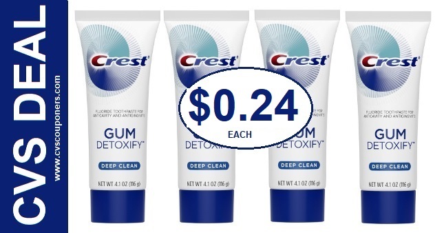 Crest Gum Toothpaste CVS Deal $0.49 4-26-5-2