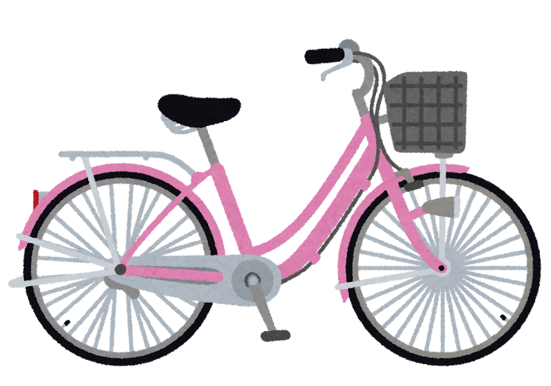 ママチャリ シティサイクルのイラスト 自転車 かわいいフリー素材集 いらすとや