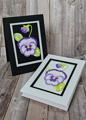 Pansy patch stampin up birthday card