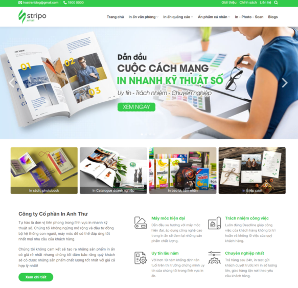 Template blogspot dịch vụ ngành in ấn