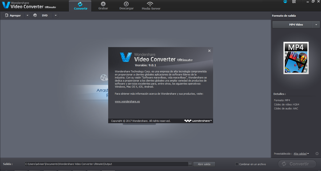 Wondershare Video Converter Ultimate 9.0.4.0