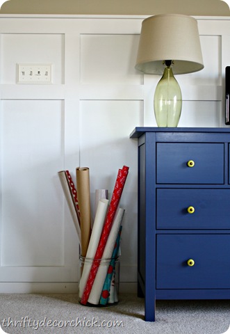 wrapping paper storage