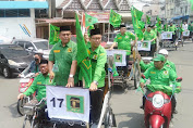 DPC PPP Mendaftarkan Bakal Caleg DPRD Kota Medan ke KPU Medan