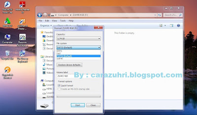 Cara Format Flashdisk Dengan PC atau Laptop