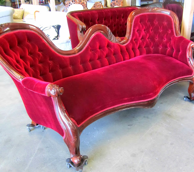 Velvet Couch rental, Something Borrowed Vintage Rental