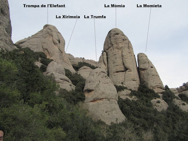 MONESTIR DE SANTA CECÍLIA DE MONTSERRAT al MONESTIR DE MONTSERRAT, agulles sobre el Monestir