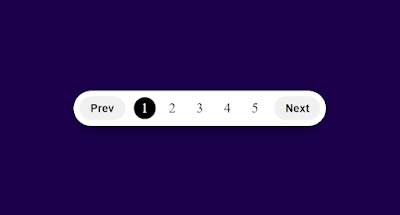 pagination using html and css