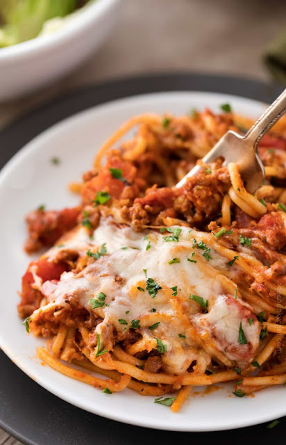 plate of spaghetti