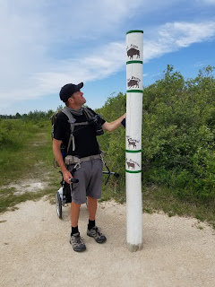 Sean Morton being measured on Great Trail.