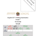 نموذج امتحان الكتابة في اللغة الانجليزية للصف الثالث الفصل الدراسي الثالث