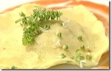 Raviolone ripieno di carne e verdure