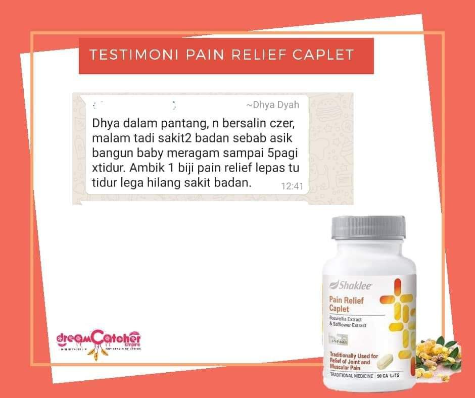 Testimoni Pain Relief Shaklee