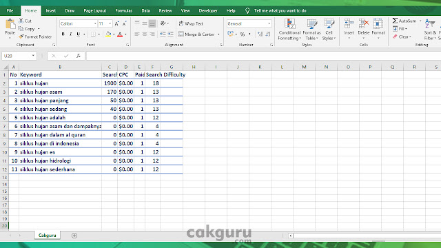 Cara mudah convert file csv menggunakan  Ms.. Excel