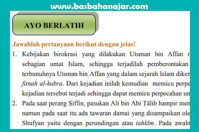 Kunci Jawaban Akidah Akhlak Kelas 11 Halaman 12 Ayo Berlatih Bab 1