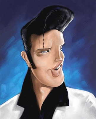 Celebrity Videos on Top Celebs Caricature  Elvis Presley Cartoon