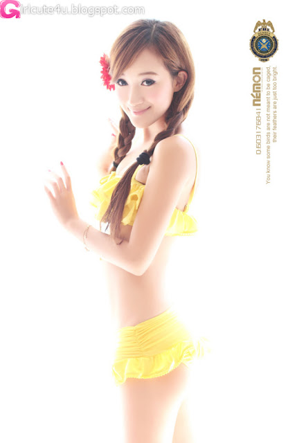 Sun-Xin-Ya-Yellow-Bikini-05-very cute asian girl-girlcute4u.blogspot.com