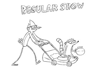  Regular Show coloring pages Mucle man           Regular Show Coloring pages
