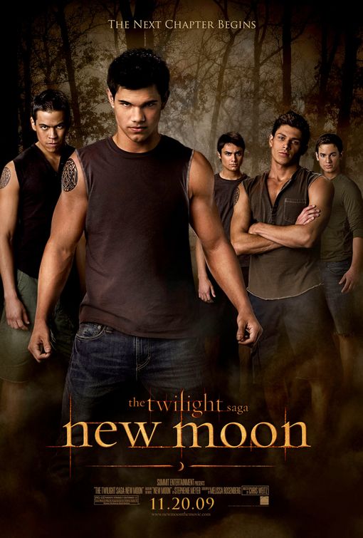 Twilight New Moon werewolves movie poster