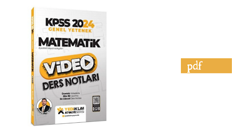 YEDİİKLİM ATÖLYE MATEMATİK VİDEO DERS NOTLARI 2024 | PDF İNDİR