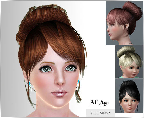 My Sims 3 Blog: New Hair and Earrings by Rose - Free