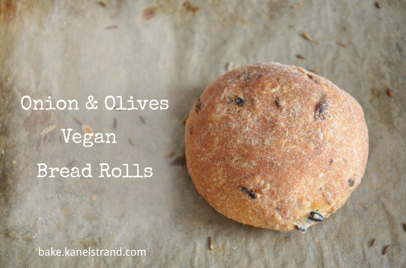 Onion and Olives Vegan Bread Rolls
