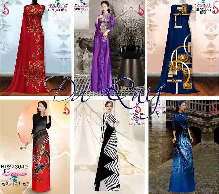 Collection Áo dài đẹp với họa tiết Đá Quý sang trọng