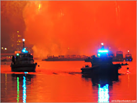 Día de la Independencia 2015 en Boston: Fuegos Artificiales en el Río Charles