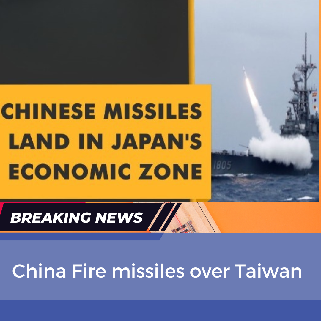 China Fire missiles over Taiwan