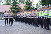 Polres Bener Meriah Gelar Pasukan Operasi Mantap Brata Seulawah Tahun 2023-2024 Rangka Pengamanan Pemilu 2024