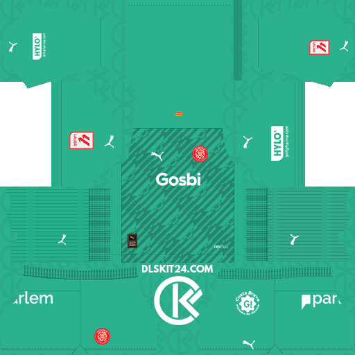 Girona FC Kits 2023-2024 Puma - Dream League Soccer Kits 2024 (Goalkeeper Home)