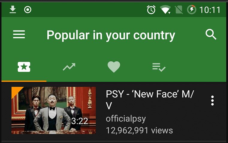 tampilan ymusic untuk putar video youtube di background layaknya premium