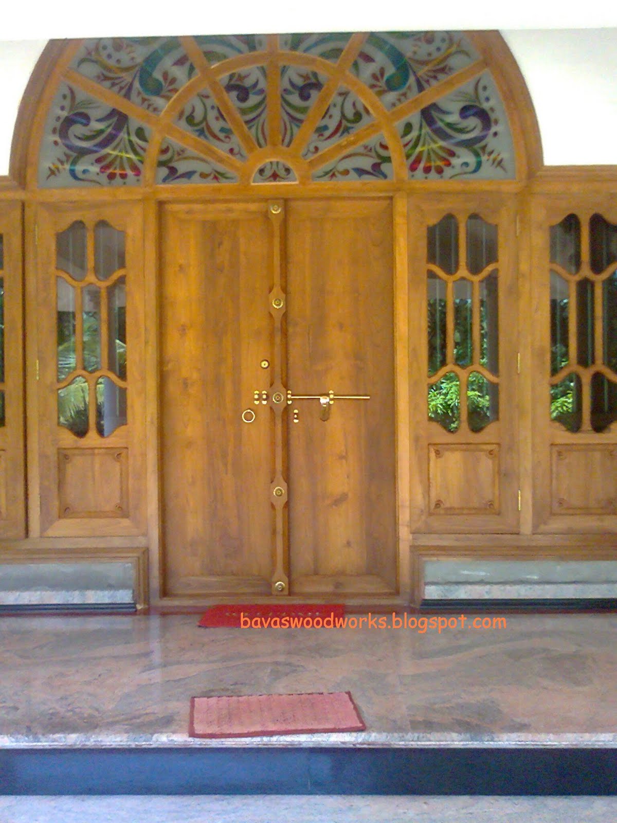 front door design photos kerala houses Front Door Frame Designs | 1200 x 1600