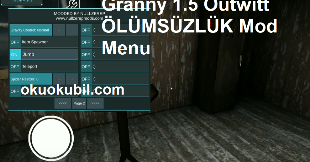 Granny 1 5 Outwitt Olumsuzluk Mod Menu V2 4 Hile Indir Aralik 2019 - granny roblox nasil indirilir youtube