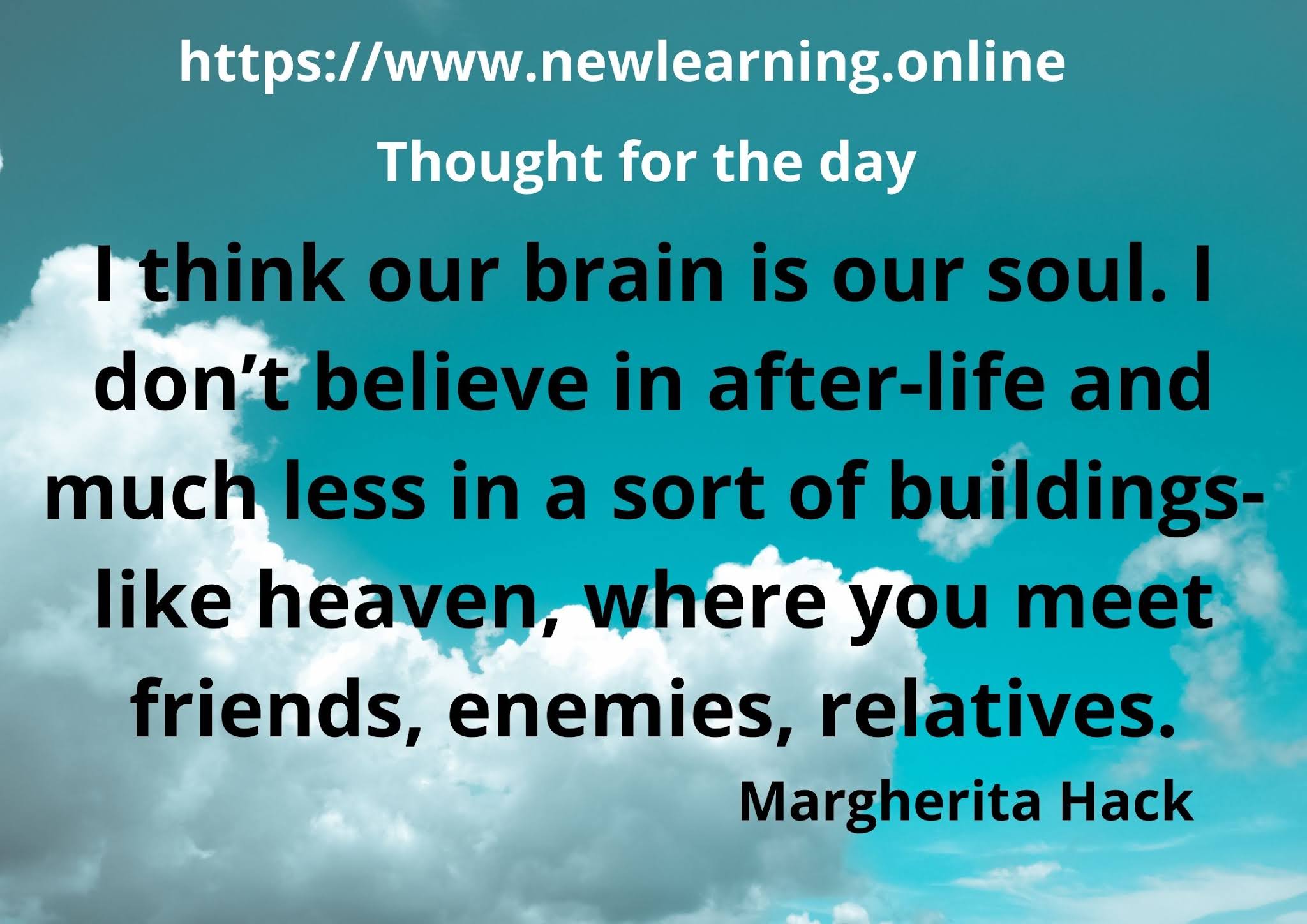 New Learning New Thinking Thought For The Day 12 June 21