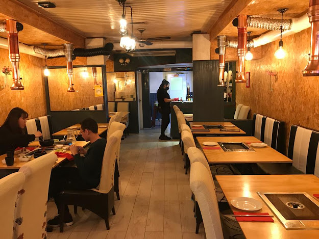 Interior Dining Area of Galbi Korean BBQ